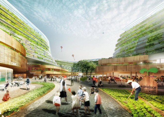 SPARK, SPARK studio, Homefarm by SPARK, retirement housing, urban farming, vertical urban farm, biomass power plant, vertical farm, aquaponics, rainwater collection, Singapore, live farm typology, mixed use,