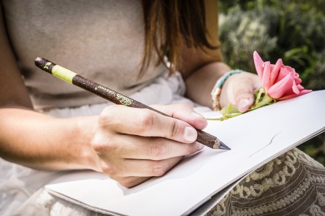 Fabula, Fabula pencil, Fabula organic pencil, organic pencil, recycled pencil, plantable pencil, reader submission, indiegogo, recycled materials