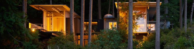 Jim Olson, Jim Olson's cabin, Ok Cabin, longbranch cabin, Olson Kundig Architects, archictecture, cabin design, log cabin, nature designs, nature inspired architecture, architects' home design, washington architecture, pugent sound cabin, cabin architecture, green design, sustainable design