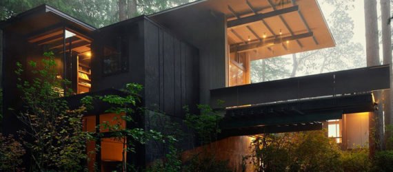 Jim Olson, Jim Olson's cabin, Ok Cabin, longbranch cabin, Olson Kundig Architects, archictecture, cabin design, log cabin, nature designs, nature inspired architecture, architects' home design, washington architecture, pugent sound cabin, cabin architecture, green design, sustainable design