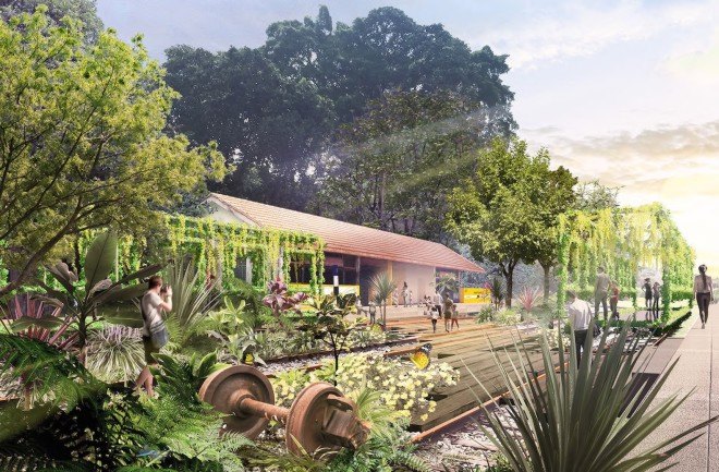 Nikkei Sekkei, rails to trails, Singapore, Rail Corridor Singapore, Urban Redevelopment Authority, Lines of Life by Nikken Sekkei, Tierra Design, Arup Singapore, linear park,