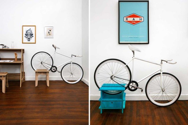 Manuel Roseel, furniture bike rack, Chol1, Chile, multifunctional furniture, bikes safe, bikes design, bike rack,