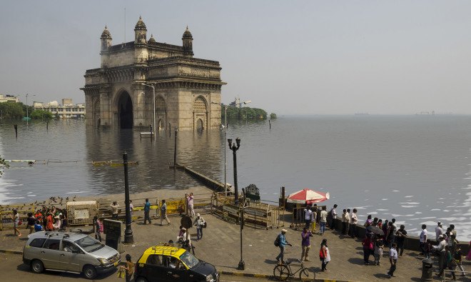 sea level rise, climate central, climate change, London, Shanghai, Mubmai, Rio de Janiero, Durban, New York City,