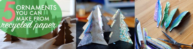 craft, DIY, how-to, paper, recycled, eco, Christmas, holiday, decor, decoration, paper