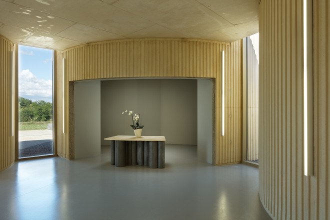 plan 01 architects, plan 01, amiens crematorium, crematorium, takuji shimmura, laure vasconi, funeral home, french architecture, funeral architecture, concrete, daylighting
