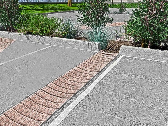 thread collective, pratt institute, Elliott Maltby, Gita Nandan, parking lot retrofit, eco-friendly parking lots, stormwater management, flood management, rainwater recycling, native plants, green infrastructure