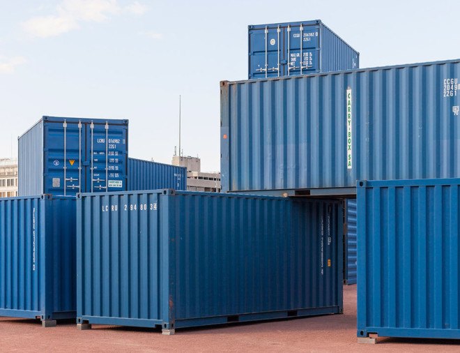 BUREAU A, Steelhenge, Stonehenge, temporary architecture, shipping containers, reused materials, Geneva, Switzerland, green architecture, exhibition spaces