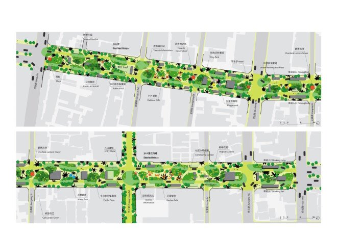MVRDV, Tainan Axis, Tainan, Taiwan, Tainan Axis by MVRDV, urban regeneration, urban restoration, canal restoration, urban renewal, urban renewal project, green corridor, green promenade, heat island effect