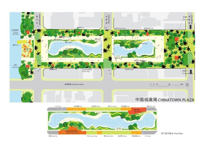 MVRDV, Tainan Axis, Tainan, Taiwan, Tainan Axis by MVRDV, urban regeneration, urban restoration, canal restoration, urban renewal, urban renewal project, green corridor, green promenade, heat island effect