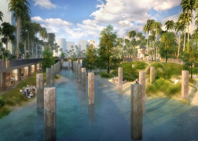 MVRDV, Tainan Axis, Tainan, Taiwan, Tainan Axis by MVRDV, urban regeneration, urban restoration, canal restoration, urban renewal, urban renewal project, green corridor, green promenade, heat island effect