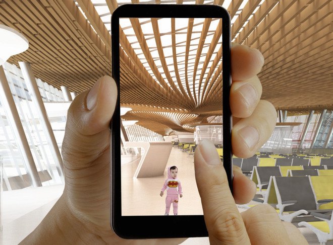 UN Studio, Taiwan Taoyuan International Airport, airport terminal, undulating roof, flexible spaces, small footprint, prefab, green facade, green architecture, Taiwan