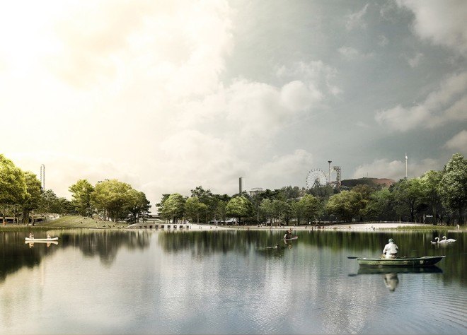 COBE, Dan Stubbergaard, eutrophication, water purification, Helsinki, Helsinki park, stormwater retention, Lundén Architecture, Töölönlahti Bay, Töölönlahti Bay park, Töölönlahti Bay Park by COBE, bio remediation, wetlands