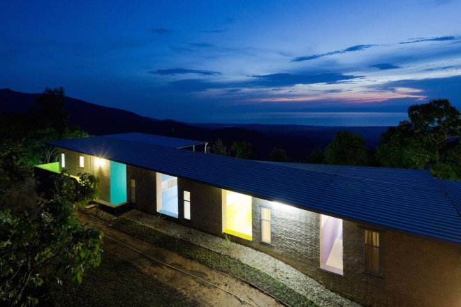 Kigutu, Burundi, corrugated metal, Louise Braverman, Village Health Works Staff Housing, Village Health Works, Village Health Works by Louise Braverman, solar array, solar power, off grid, off grid housing, rainwater collection, solar water heaters, local materials,