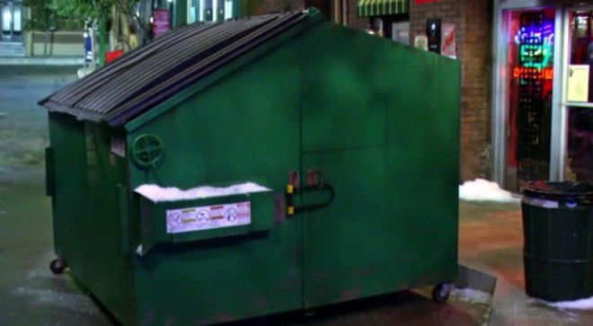 Craigslist Dumpster Apartment, tiny homes, tiny apartments nyc, nyc real estate, craigslist nyc, odd homes nyc, apartments nyc, architecture, small apartments, green living, green design, dumpster living, sustainable design, ultimate sustainable design