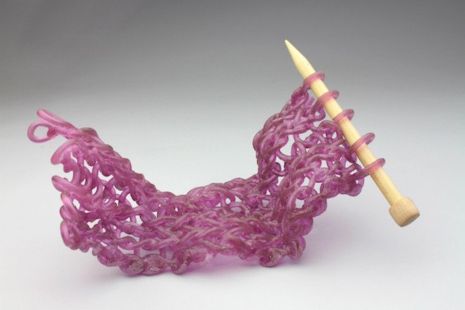carol milne, glass artist, glass knitting, knitting, art