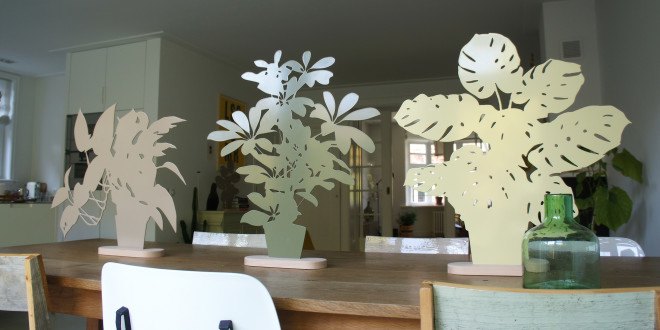 plant alternatives, artificial plants, metal plants, OOOMS, OOOMS Silhouettes, plant silhouettes, plant art, art, reader submission