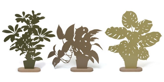 plant alternatives, artificial plants, metal plants, OOOMS, OOOMS Silhouettes, plant silhouettes, plant art, art, reader submission
