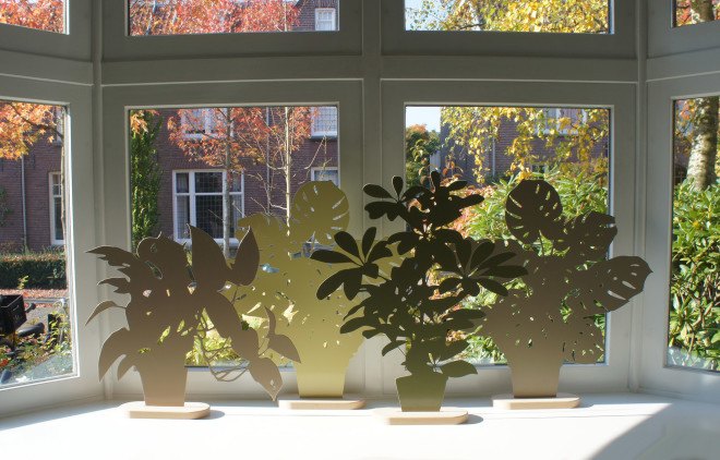 plant alternatives, artificial plants, metal plants, OOOMS, OOOMS Silhouettes, plant silhouettes, plant art, art, reader submission