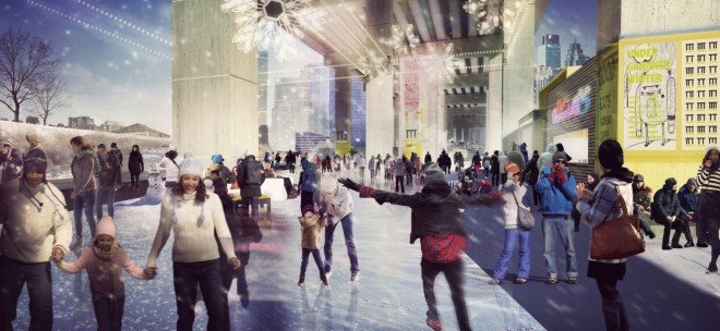 urban development, urban architecture, freeway, highway development, Toronto, Canada, Seoul Korea, Gardiner Expressway development, downtown Toronto, urban parks, bicycle infrastructure