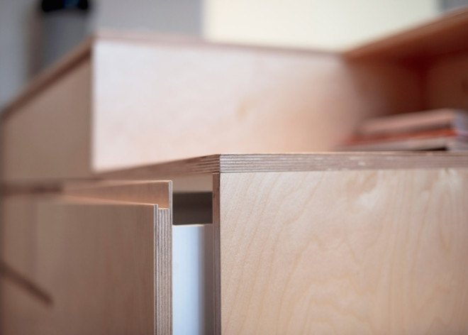 Air bnp by Position Collective, Position Collective, Airbnb, space saving furniture, small apartment design, tiny apartment design, Hungarian art, minimalist design, interior design, modular furniture, plywood