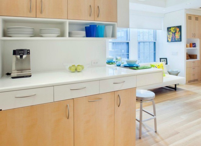Allen+Killcoyne Architects, NYC micro apartment, tiny homes, compact design, space saving design, tiny home movement nyc, micro apartment nyc, partitioned rooms, space spaving partitions, tiny studio, studio spaces, green design, minimalist design, upper east side studio, tiny studio ues