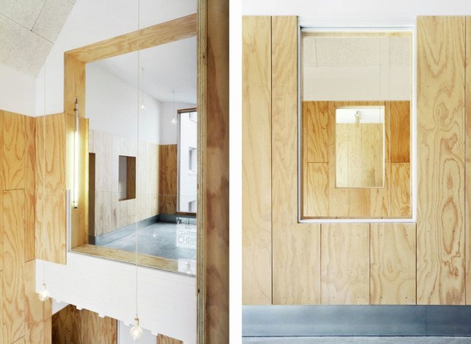 green roof, Paris, France, Guillaume Ramillien Architecture, Christian Marin Community Center, community center, wooden building, wood cladding, passivhaus, passive house, green architecture
