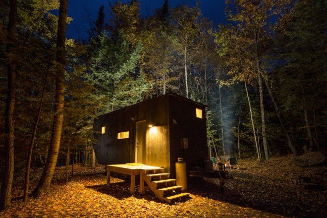 Patrick Mulroy, getaway, Clara by Getaway, Harvard Innovation Lab, tiny house, tiny homes, rent tiny house, untreated wood, micro home