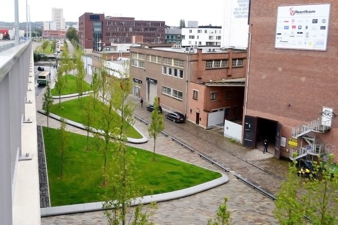 West 8, Engels Plein, Belgium, urban renovation, urban renewal, green spaces, urban design, Rotterdam design studio, human scale, public spaces