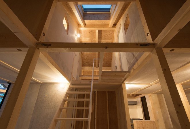House in Shinkawa, Japan, Hokkaido, Yukari Yamahiro, Japanese architects, greenhouse, polycarbonate panels, thermal insulation, natural lighting, small footprint, green archiecture
