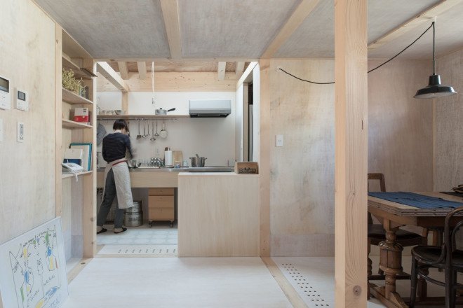 House in Shinkawa, Japan, Hokkaido, Yukari Yamahiro, Japanese architects, greenhouse, polycarbonate panels, thermal insulation, natural lighting, small footprint, green archiecture