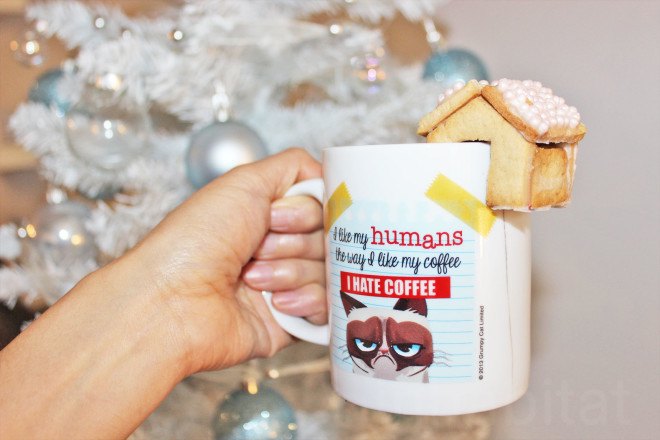 miniature gingerbread house, mini gingerbread house cup topper, gingerbread house mug topper, gingerbread mug hugger, mini gingerbread house, tiny gingerbread house, vegetarian recipe, holiday dessert, yuka yoneda, inhabitat video