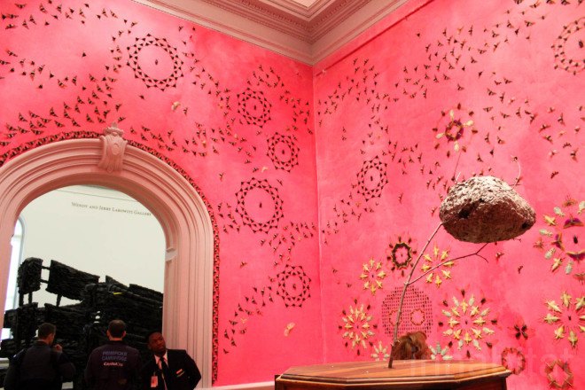 Renwick Gallery, wall art, insect art, insects, environmental art, Jennifer Angus, site specific art, immersive art, immersive museum, Wonder Exhibit, Renwick Gallery Wonder, Jennifer Angus insects, In the Midnight Garden by Jennifer Angus, Smithsonian American Art Museum, Smithsonian museum, Washington DC, D.C.,