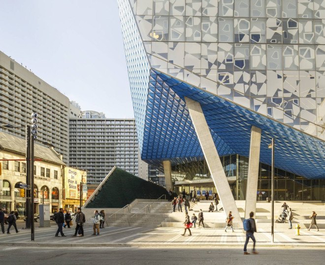 Snøhetta, Zeidler Partnership Architects, Ryerson Student Learning Center, Toronto, Canada, green architecture, metal facade, flexible spaces, nature inspired design, natural light, learning