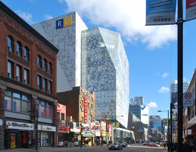 Snøhetta, Zeidler Partnership Architects, Ryerson Student Learning Center, Toronto, Canada, green architecture, metal facade, flexible spaces, nature inspired design, natural light, learning