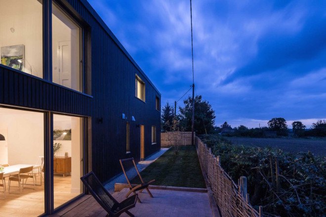 Passivhaus, Gresford Architects, tripled glazed, energy efficient, Old Water Tower by Gresford Architects, Chieveley, gabled building, Old Water Tower, barn-inspired architecture, low energy home, energy efficient architecture, broken plan layout, broken plan
