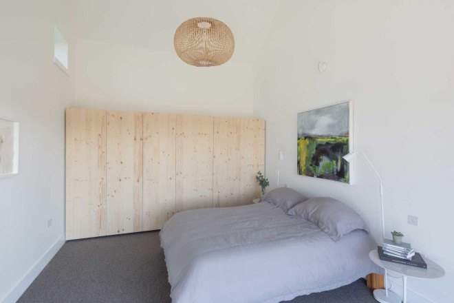 Passivhaus, Gresford Architects, tripled glazed, energy efficient, Old Water Tower by Gresford Architects, Chieveley, gabled building, Old Water Tower, barn-inspired architecture, low energy home, energy efficient architecture, broken plan layout, broken plan