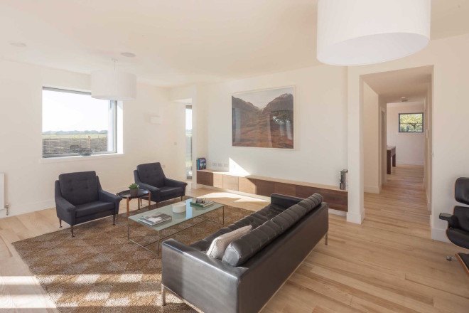 Passivhaus, Gresford Architects, tripled glazed, energy efficient, Old Water Tower by Gresford Architects, Chieveley, gabled building, Old Water Tower, barn-inspired architecture, low energy home, energy efficient architecture, broken plan layout, broken plan
