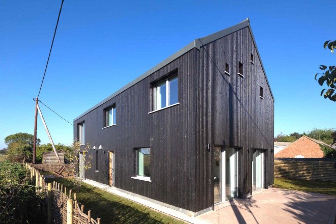 Passivhaus, Gresford Architects, tripled glazed, energy efficient, Old Water Tower by Gresford Architects, Chieveley, gabled building, Old Water Tower, barn-inspired architecture, low energy home, energy efficient architecture, broken plan layout, broken plan