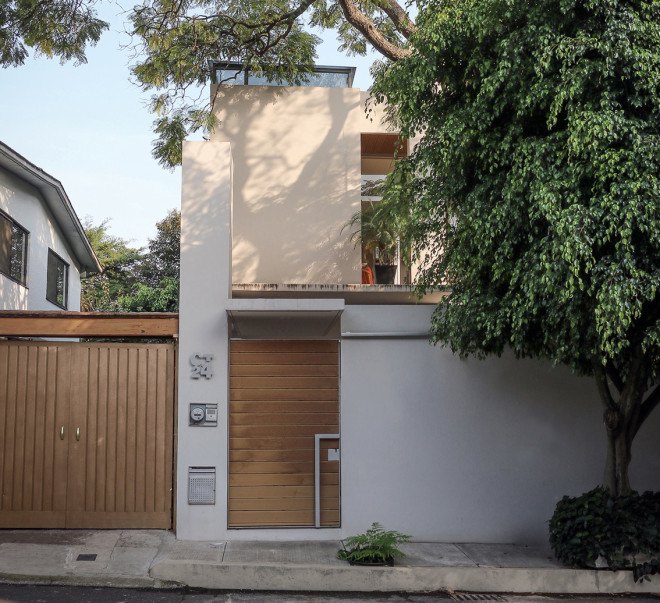 paul cremoux studio, casa nirau, mexico, mexico city, small homes, eco-friendly homes, green home design, rainwater recycling, rainwater collection, energy efficient homes
