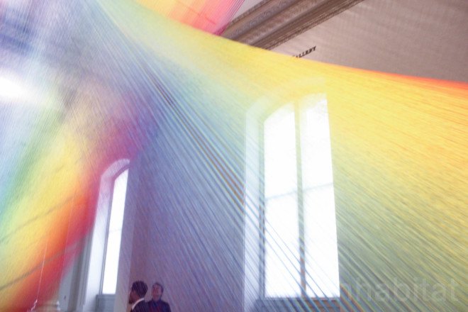 Gabriel Dawe, thread, embroidery, embroidery art, thread art, thread installation, Plexus, Plexus by Gabriel Dawe, Plexus A1 by Gabriel Dawe, Renwick Gallery, Smithsonian American Art Museum, site specific artwork, site specific installation,