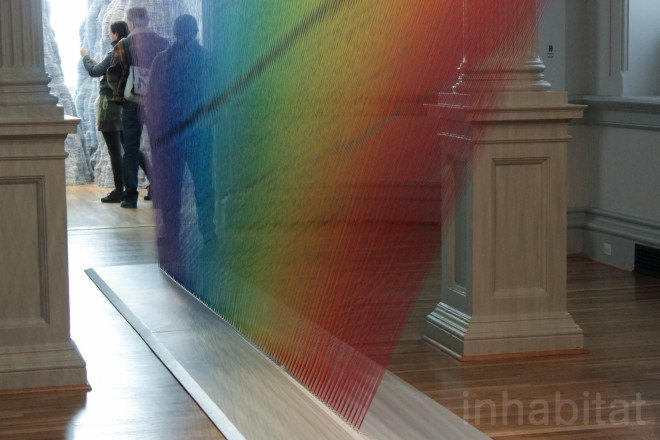 Gabriel Dawe, thread, embroidery, embroidery art, thread art, thread installation, Plexus, Plexus by Gabriel Dawe, Plexus A1 by Gabriel Dawe, Renwick Gallery, Smithsonian American Art Museum, site specific artwork, site specific installation,