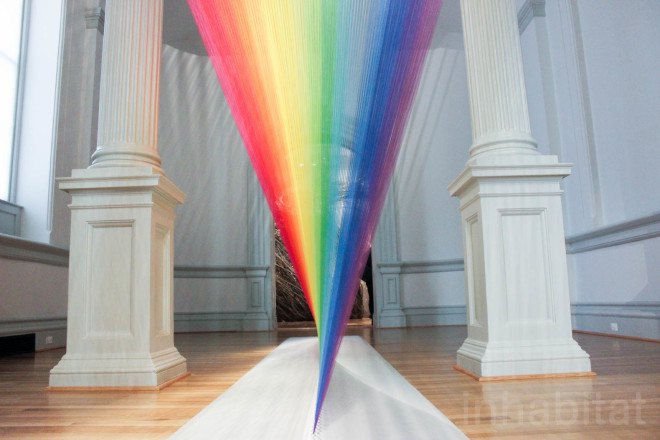 Gabriel Dawe, thread, embroidery, embroidery art, thread art, thread installation, Plexus, Plexus by Gabriel Dawe, Plexus A1 by Gabriel Dawe, Renwick Gallery, Smithsonian American Art Museum, site specific artwork, site specific installation,