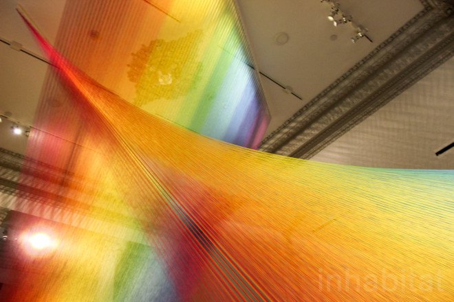 Gabriel Dawe, thread, embroidery, embroidery art, thread art, thread installation, Plexus, Plexus by Gabriel Dawe, Plexus A1 by Gabriel Dawe, Renwick Gallery, Smithsonian American Art Museum, site specific artwork, site specific installation,