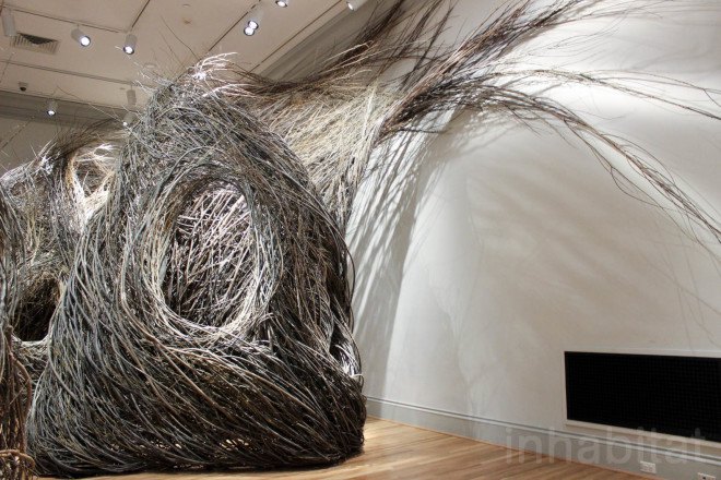 Patrick Dougherty, Renwick Gallery, Shindig, Shindig by Patrick Dougherty, willow sapling art, twig art, stick art, environmental art, Smithsonian, Smithsonian American Art Museum, site specific art, site specific installation, Renwick Gallery Wonder exhibit,