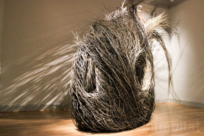 Patrick Dougherty, Renwick Gallery, Shindig, Shindig by Patrick Dougherty, willow sapling art, twig art, stick art, environmental art, Smithsonian, Smithsonian American Art Museum, site specific art, site specific installation, Renwick Gallery Wonder exhibit,