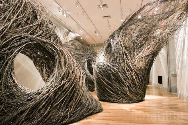 Patrick Dougherty, Renwick Gallery, Shindig, Shindig by Patrick Dougherty, willow sapling art, twig art, stick art, environmental art, Smithsonian, Smithsonian American Art Museum, site specific art, site specific installation, Renwick Gallery Wonder exhibit,