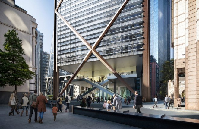 Undershaft 1, London skyscrapers, Eric Parry, Eric Parry architects, London tallest buildings, London architecture, UK skyscrapers, UK architecture, bike parking, public spaces, architecture, urban design