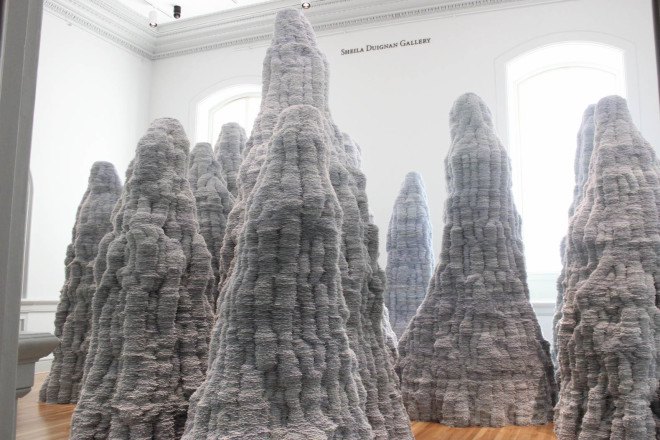 Renwick Gallery, Smithsonian, Smithsonian American Art Museum, Washington D.C., D.C., Tara Donovan, Untitled by Tara Donovan, index cards, art, site specific art, art installation