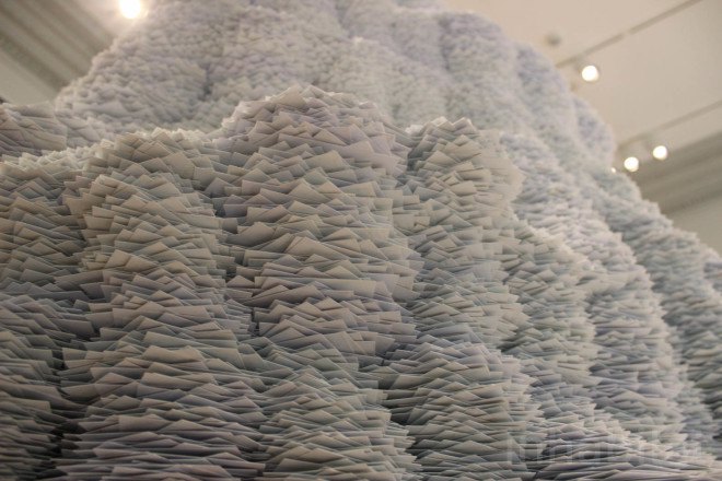 Renwick Gallery, Smithsonian, Smithsonian American Art Museum, Washington D.C., D.C., Tara Donovan, Untitled by Tara Donovan, index cards, art, site specific art, art installation