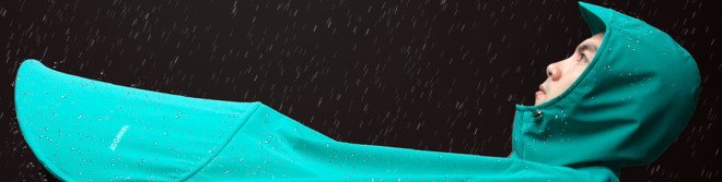 VANMOOF, Boncho, bike poncho, bike rain gear, bicycling accessories, bike accessories, sustainable style, green fashion, waterproof bike poncho, biking in the rain, winter cycling, fall cycling, sustainable design, green design